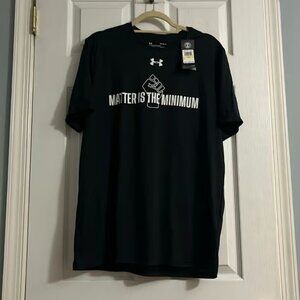 Under Armour Matter Is The Minimum Black Tee- NWT